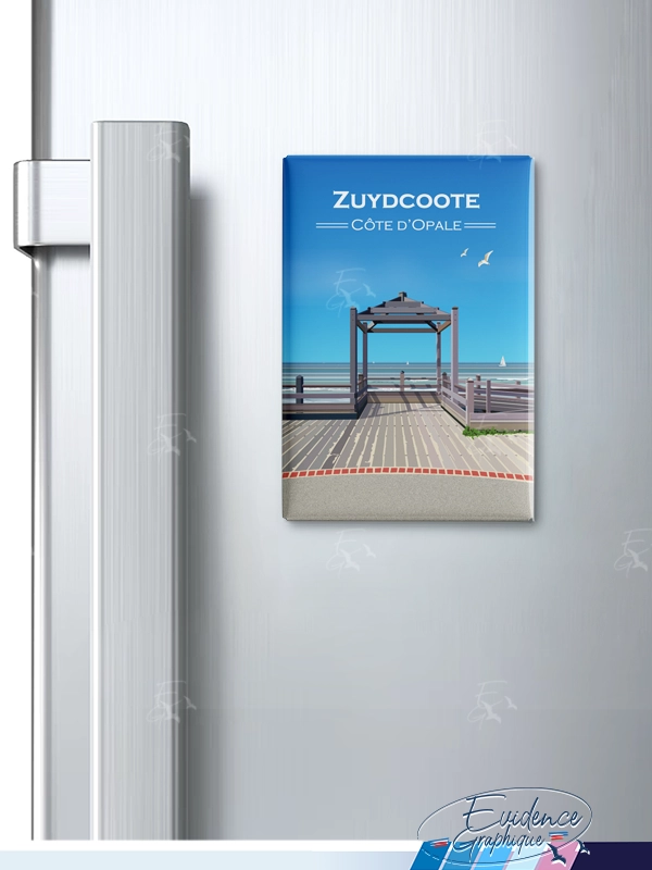 Magnet frigo - Zuydcoote - cote d'opale - EvidenceGraphique