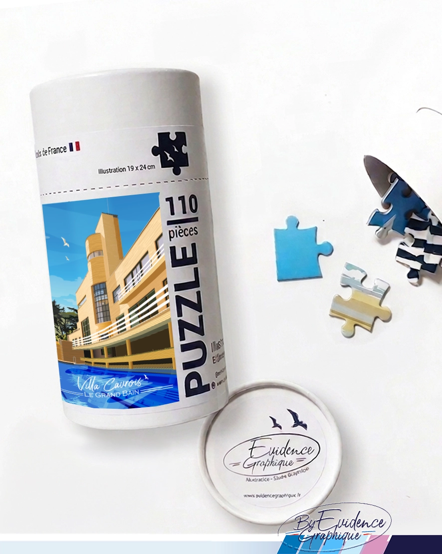 Puzzle - Villa cavrois - Le grand bain - 110p - EvidenceGraphique