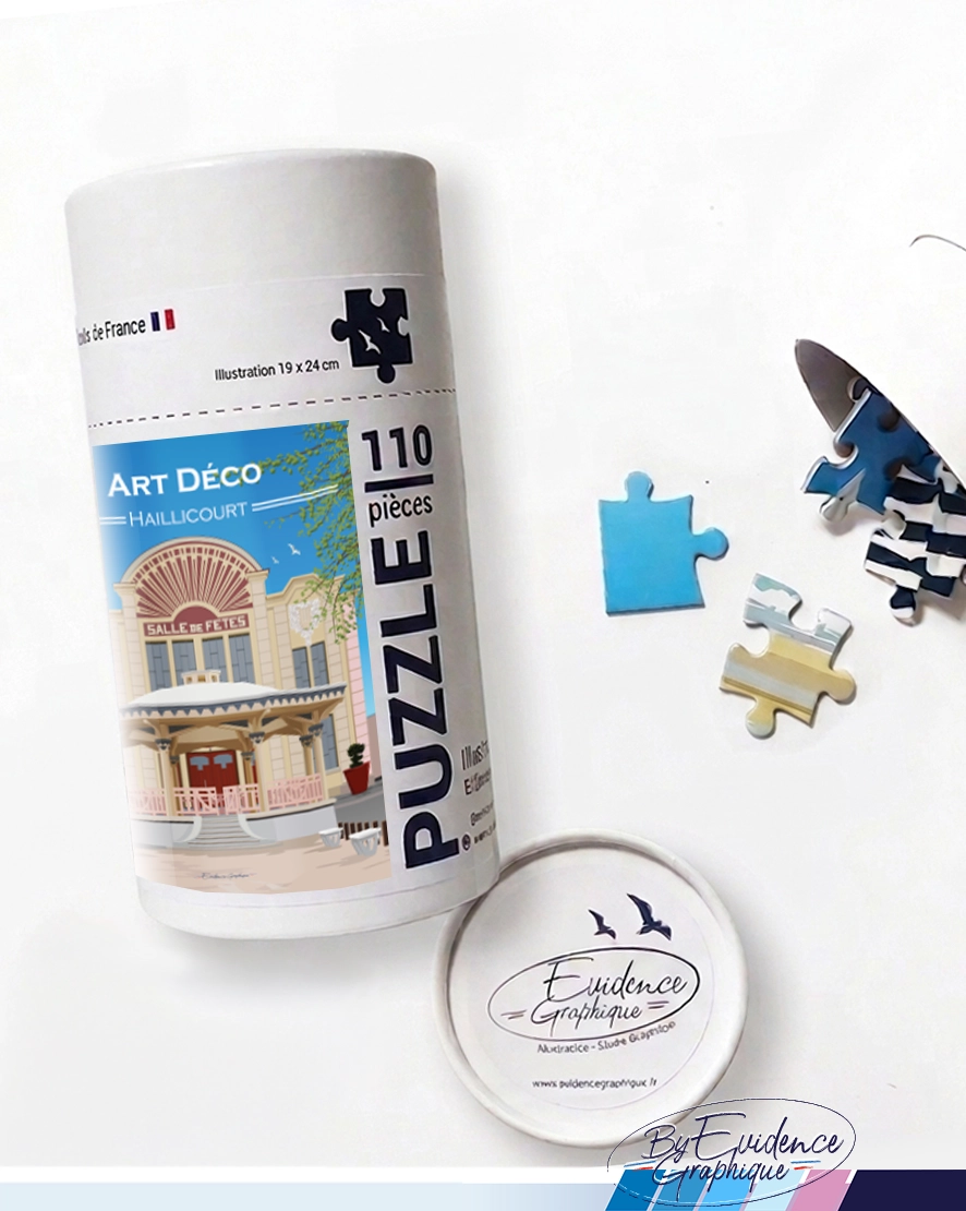 Puzzle tube - Art déco Haillicourt - 110p - EvidenceGraphique