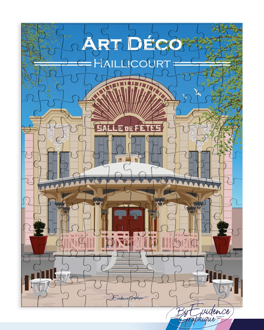 Puzzle - Art déco - Haillicourt – Image 2