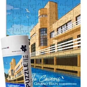 Puzzle tube - Villa cavrois - le grand bain - Hauts de france - 110p - EvidenceGraphique